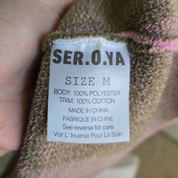 SER.O.YA Jade French Terry Mini Dress Size Medium - Picture 11 of 11